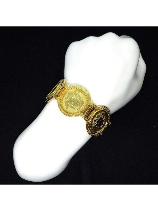 Versace Wristwatch Coin Watch Medusa Gold Dial Quartz Analog main image 8